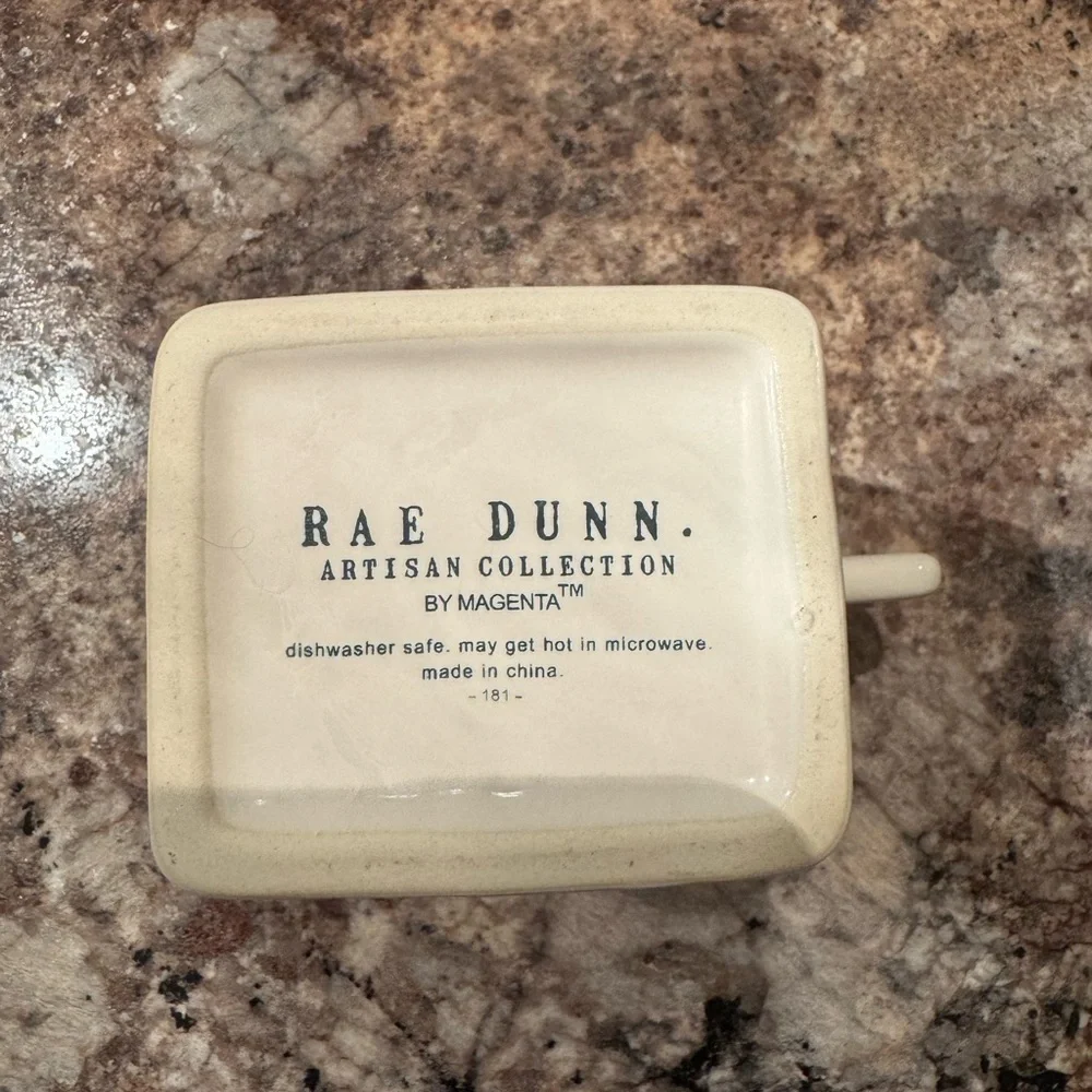 Rae Dunn Cream Square Mug